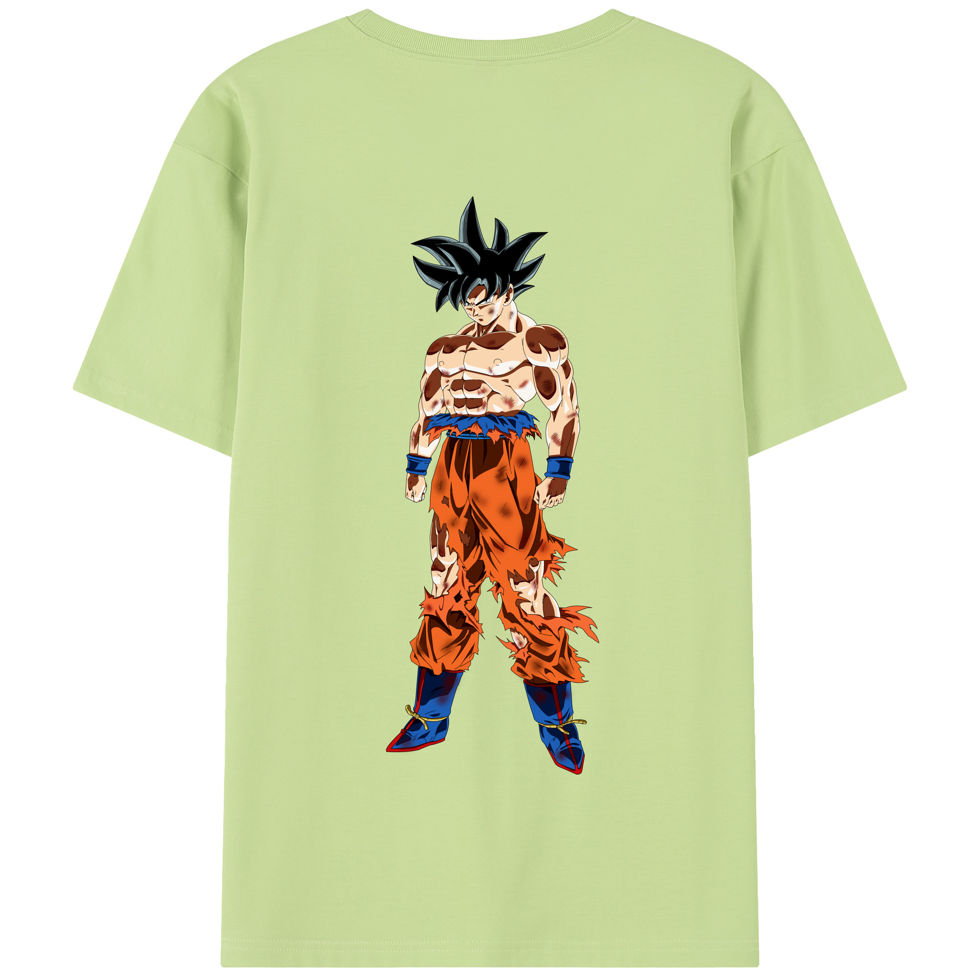 （画像用） ドラゴンボール 孫悟空（そん ごくう）Son Goku カカロット DRAGON BALL Kakarotto 綿100％半袖Tシャツ（背面プリント）